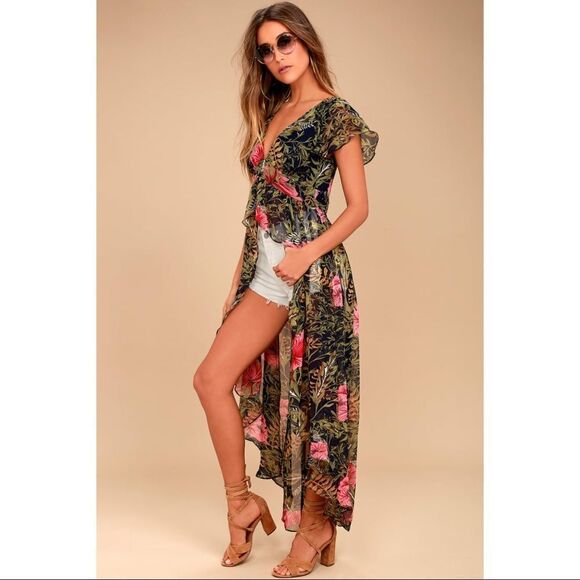 ✨HP✨Arizona Jean Co. Floral Print Maxi Top✨ - Picture 2 of 13